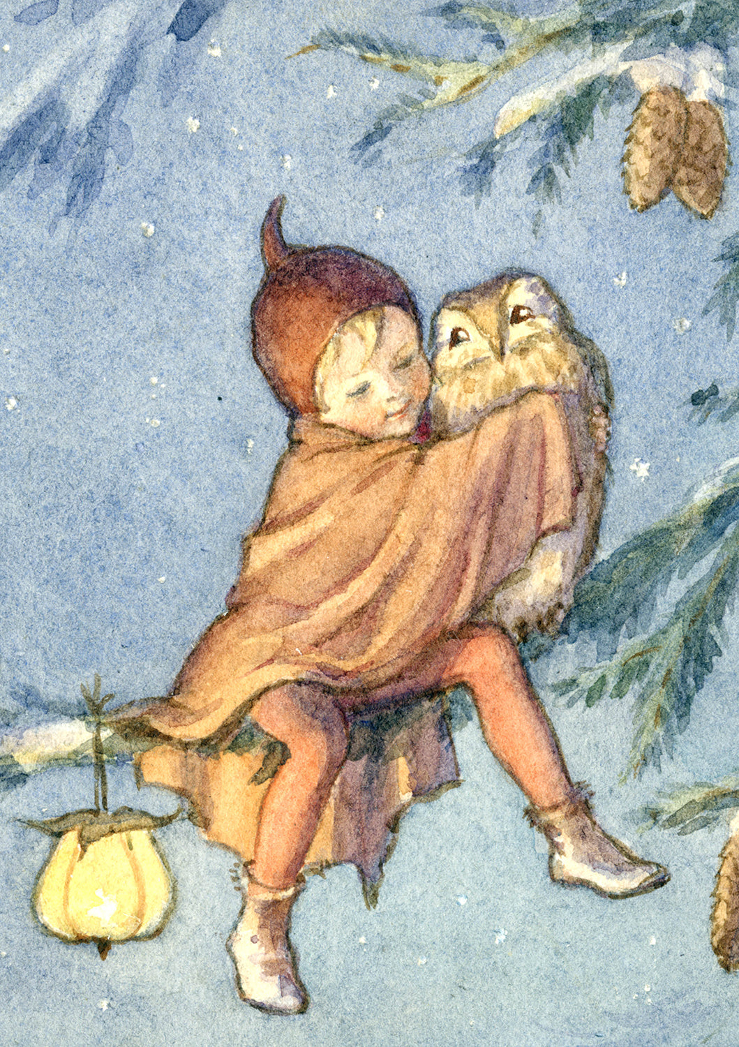 Puriri Lane | Christmas Elf & Owl | Margaret Tarrant