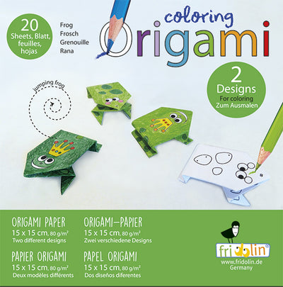 Coloring Origami | Frogs