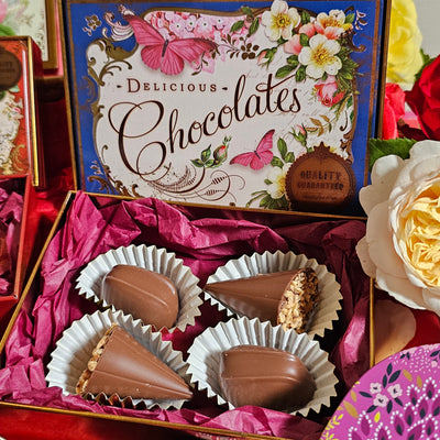 Vintage Tin w/Van H Chocolates