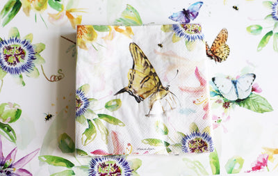 Napkins | 20-Pack | Passion For Butterflies | Michelle Dujardin