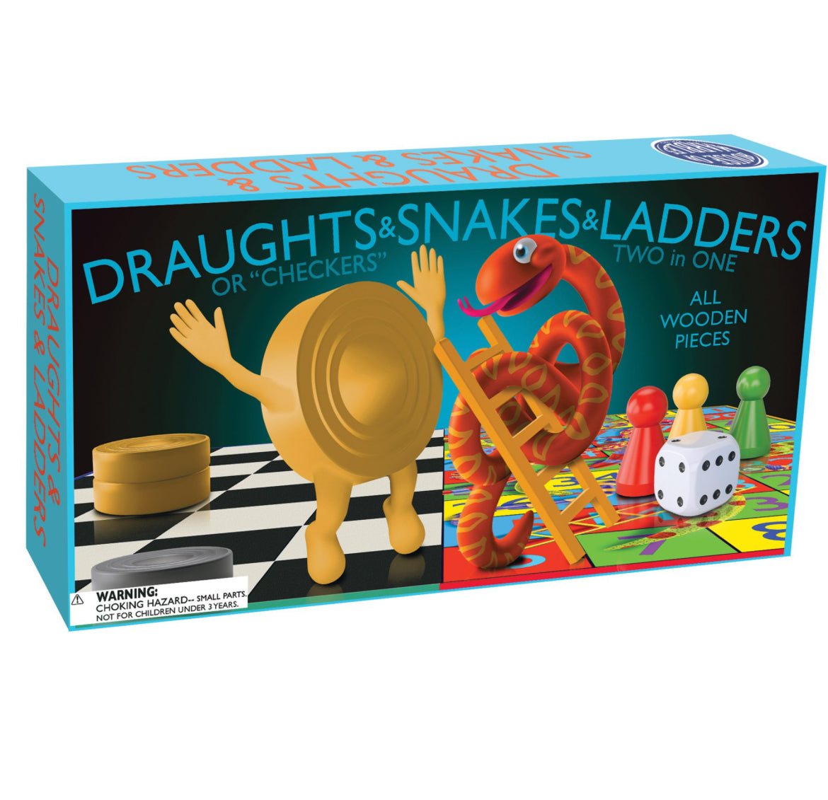 Draughts + Snakes & Ladders