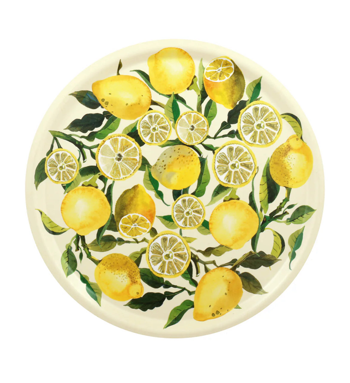 Round Birch Tray | Garden Lemons | Emma Bridgewater