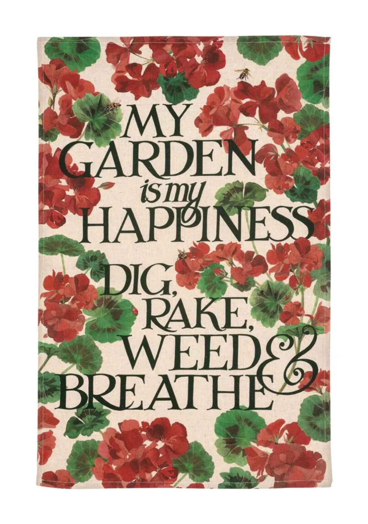 Tea Towel | My Garden Is My Happiness | Emma Bridgewater