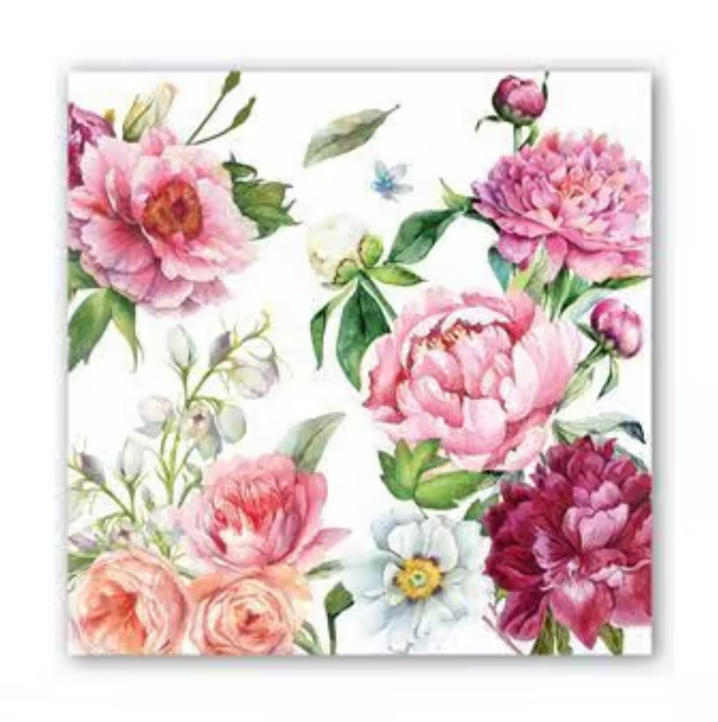 Cocktail Napkins | Blush Peony