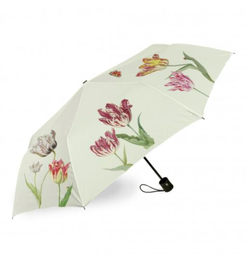 Automatic Folding Umbrella | Tulips & Butterflies