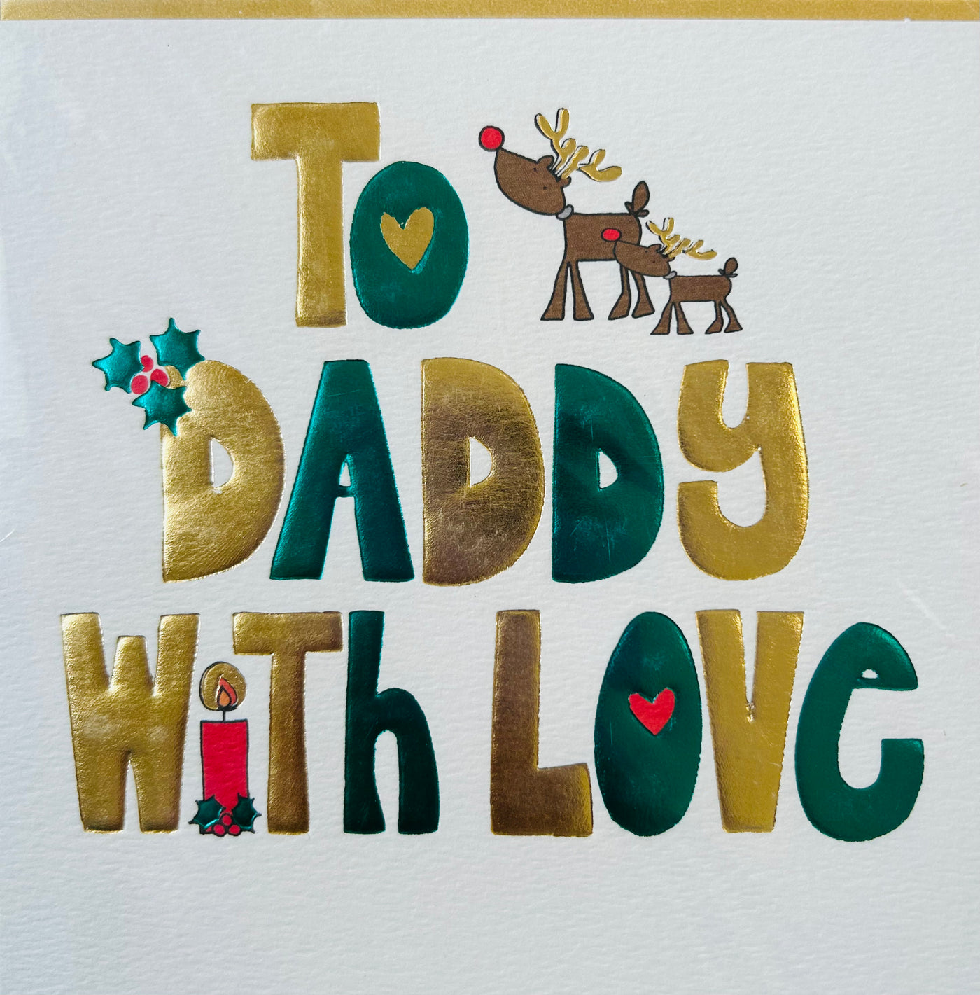 Christmas Gift Card - ‘To Daddy With Love’