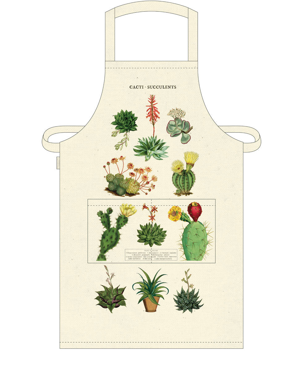 Cacti Succulents Apron | Cavallini & Co