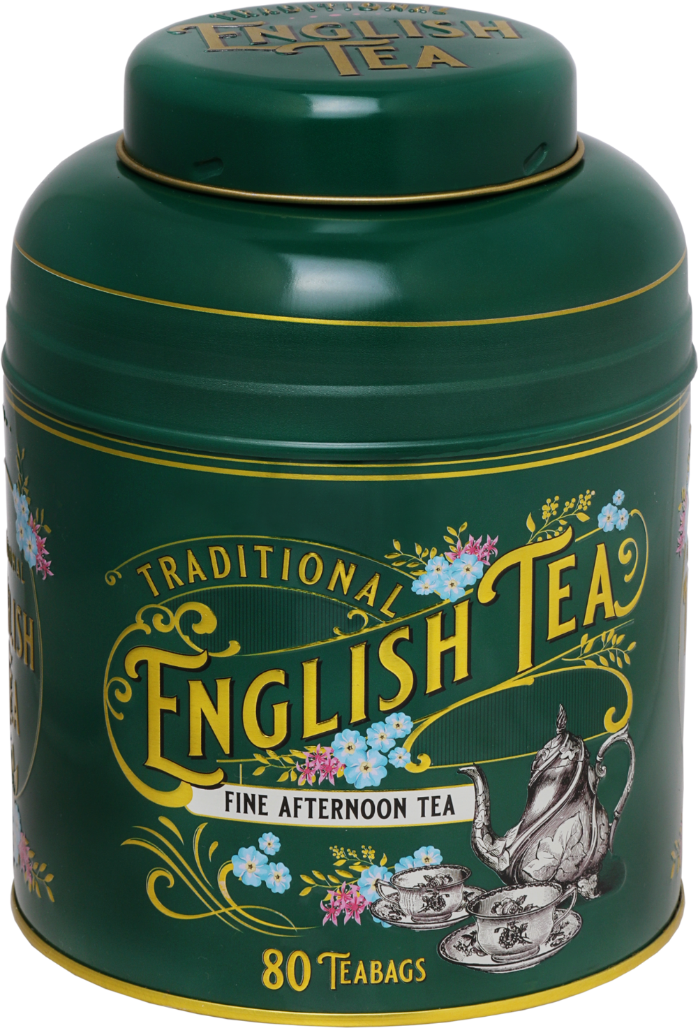 Traditional English Tea Caddy | 80 English Breakfast Tea Bags |