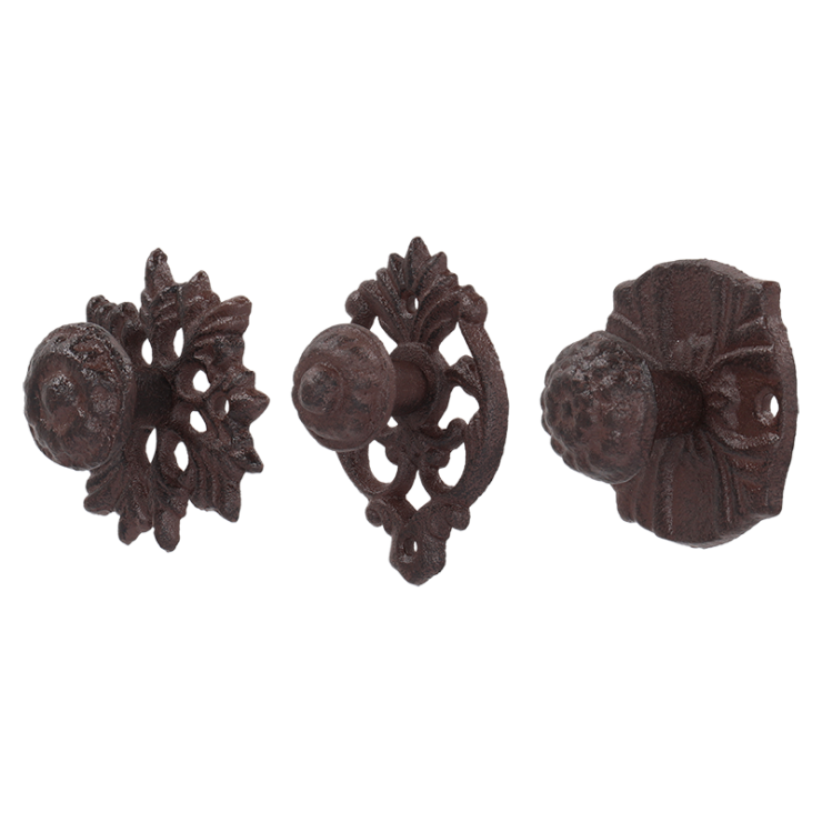 Cast Iron Doorknobs | Set Of 3