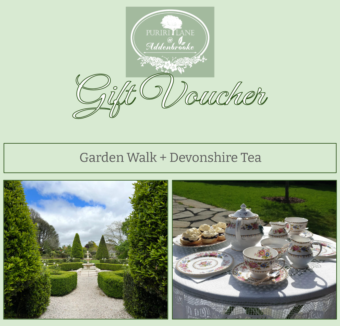 Gift Voucher | Garden Walk & Devonshire Tea