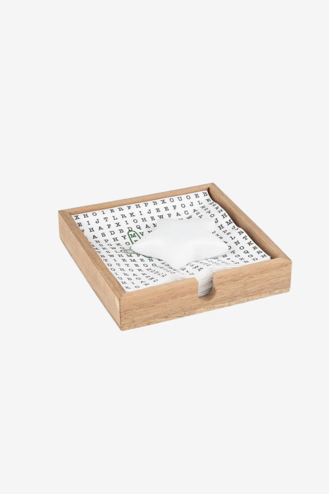 Cocktail Napkin Holder With Star Weight