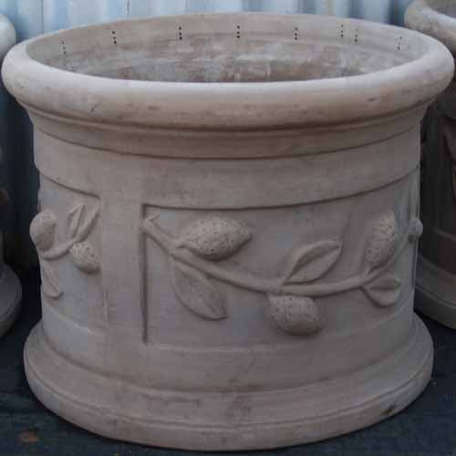 Lemon Cylinder Planter Set – Antique Choc | Set Of 3