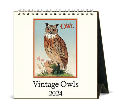Puriri Lane Addenbrooke | 2024 | Vintage Owls | Desk Calendar