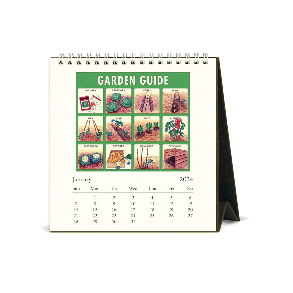 Puriri Lane | Gardening 2024 Desk Calendar | Cavallini & Co.