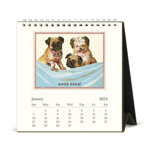 Puriri Lane Addenbrooke | Vintage Dogs | Cavallini & Co. | Desk Calendar