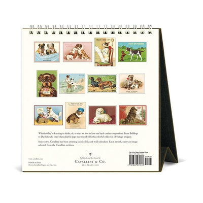 Puriri Lane Addenbrooke | Vintage Dogs | Cavallini & Co. | Desk Calendar