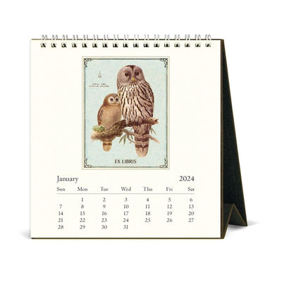Puriri Lane Addenbrooke | 2024 | Vintage Owls | Desk Calendar