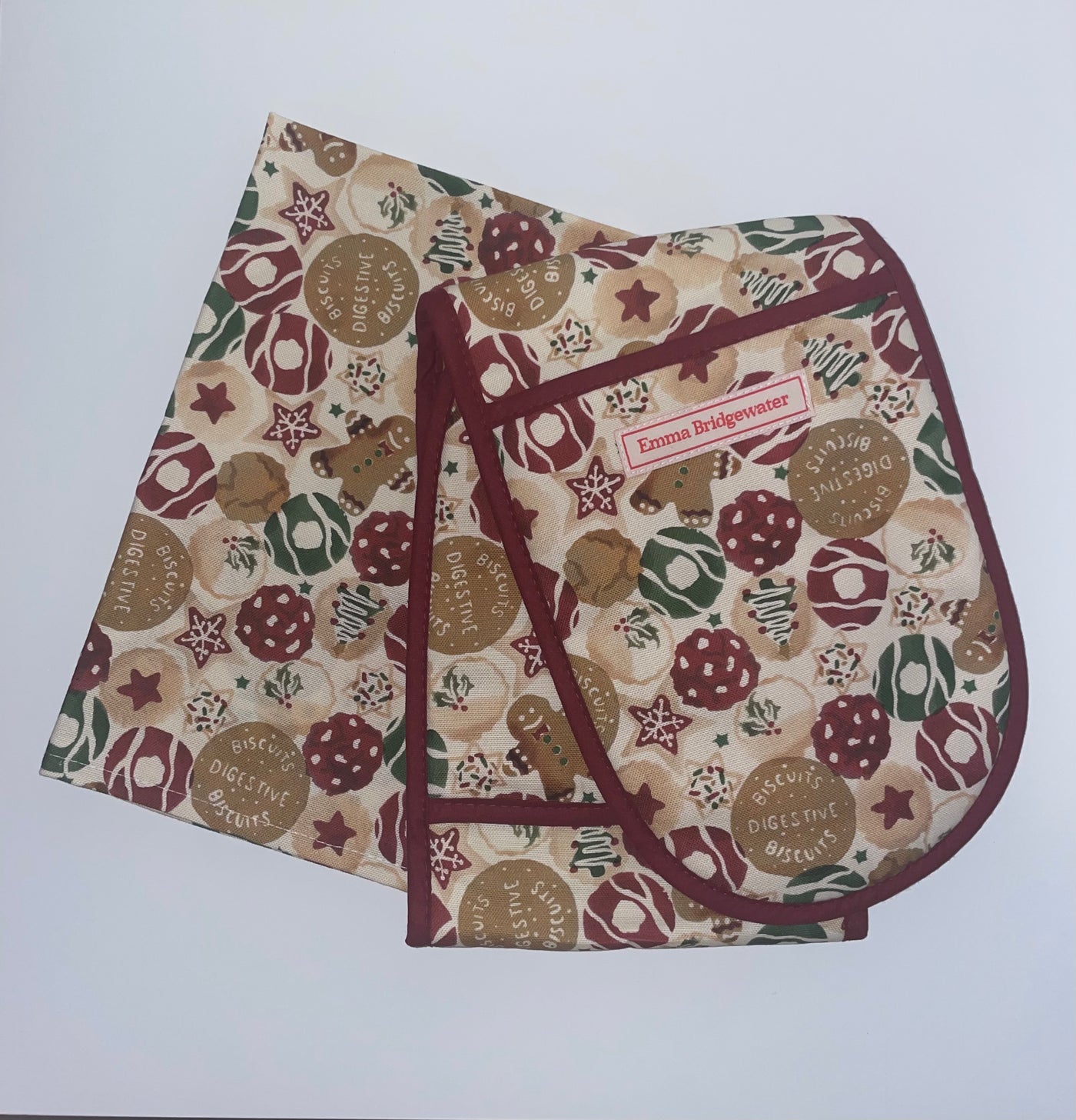 Puriri Lane Addenbrooke | Christmas Biscuits - Double Oven Glove & Tea Towel Set | Emma Bridgewater