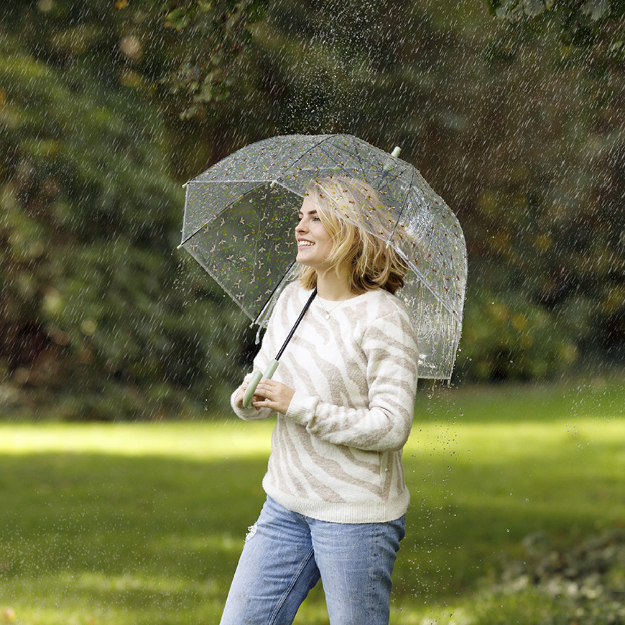 Puriri Lane | Bee Print Umbrella | Esschert Design