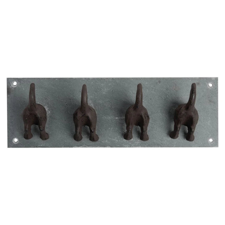 Dog Tail Coat Hooks Wall Mounted Plaque Puriri Lane Addenbrooke