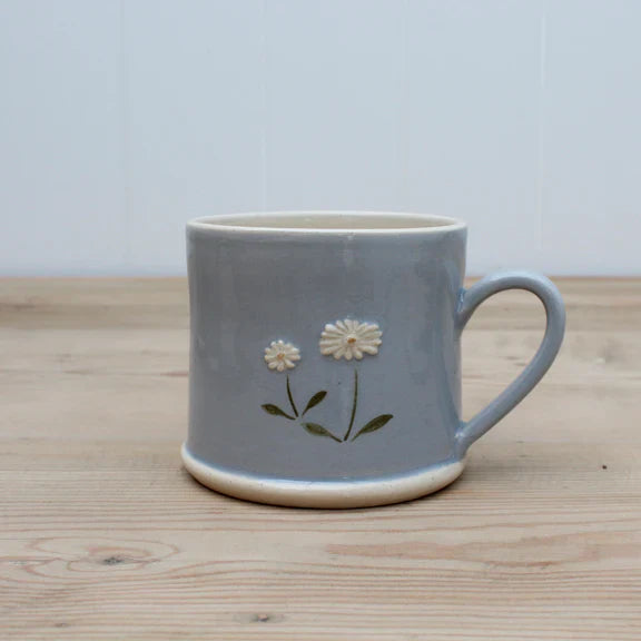 Puriri Lane | Blue Daisies Mug | Jane Hogben Pottery