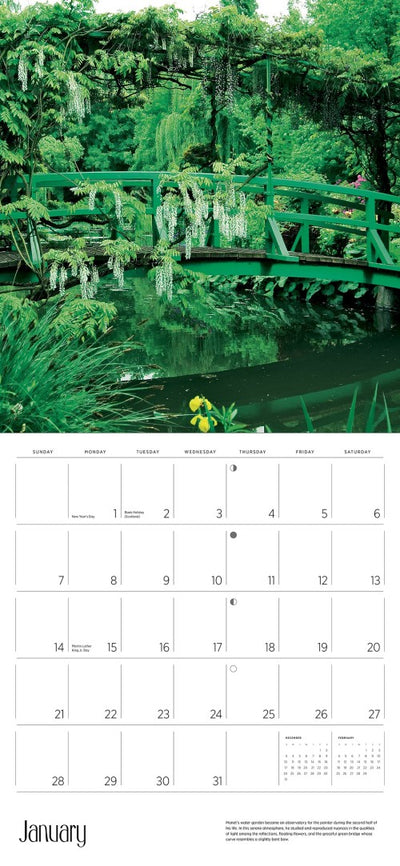 Puriri Lane | Monet's Passion | The Gardens at Giverny | 2024 Wall Calendar