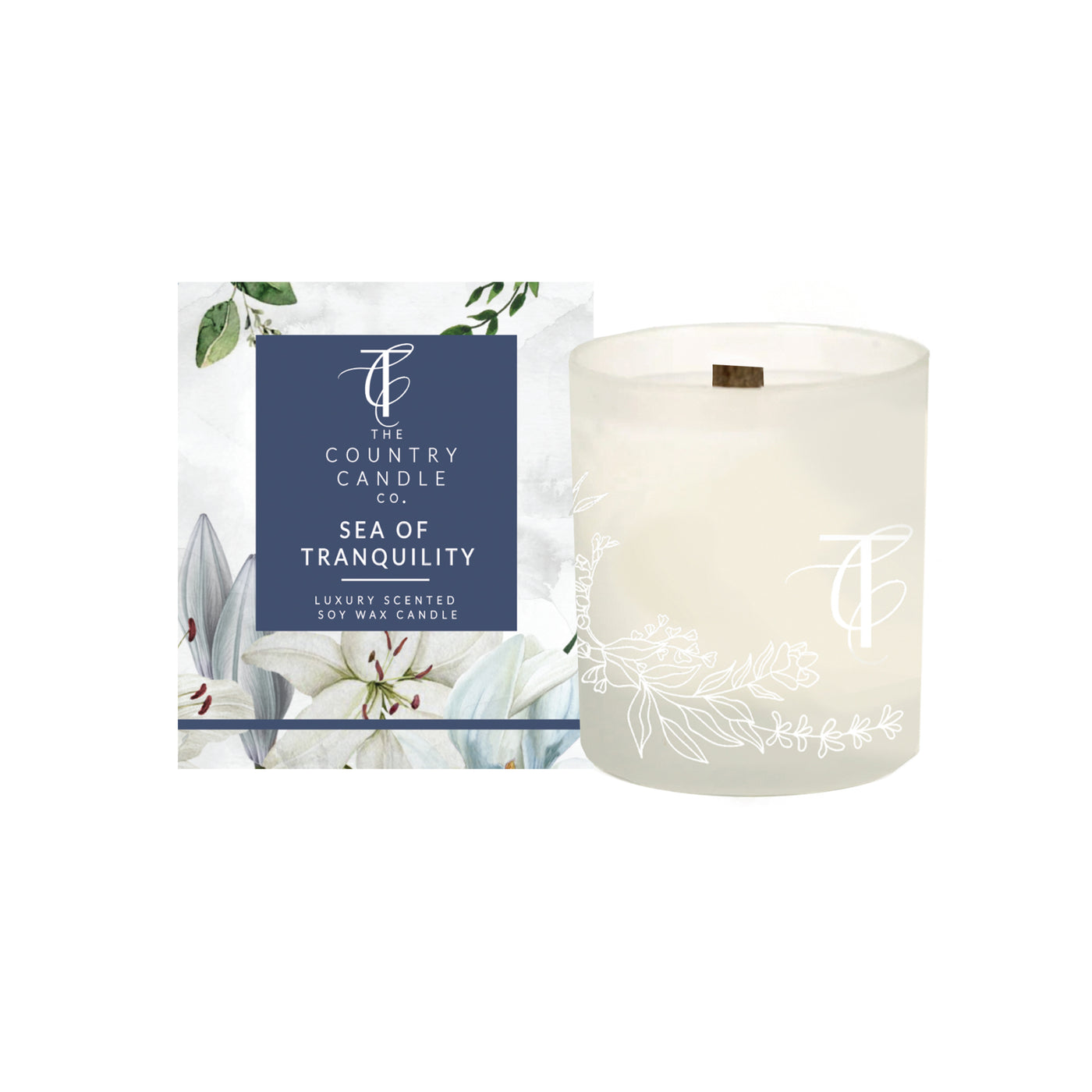Puriri Lane | Sea of Tranquility Glass Candle | The Country Candle Company