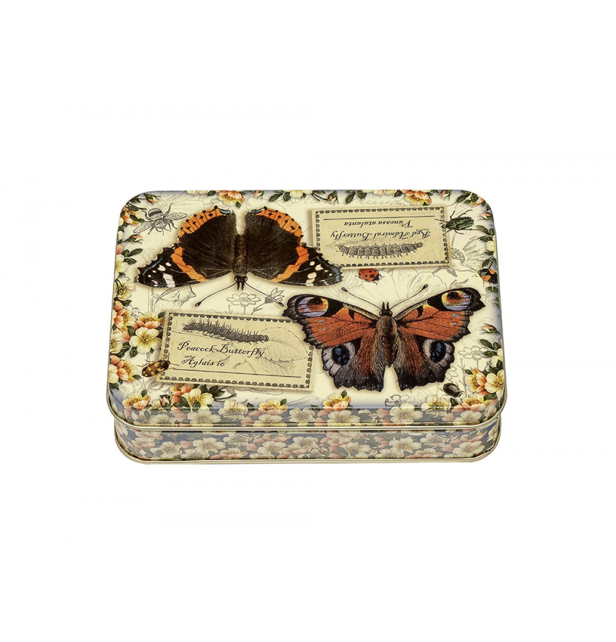 Puriri Lane | Vintage Butterflies Tin | Rectangular | Small