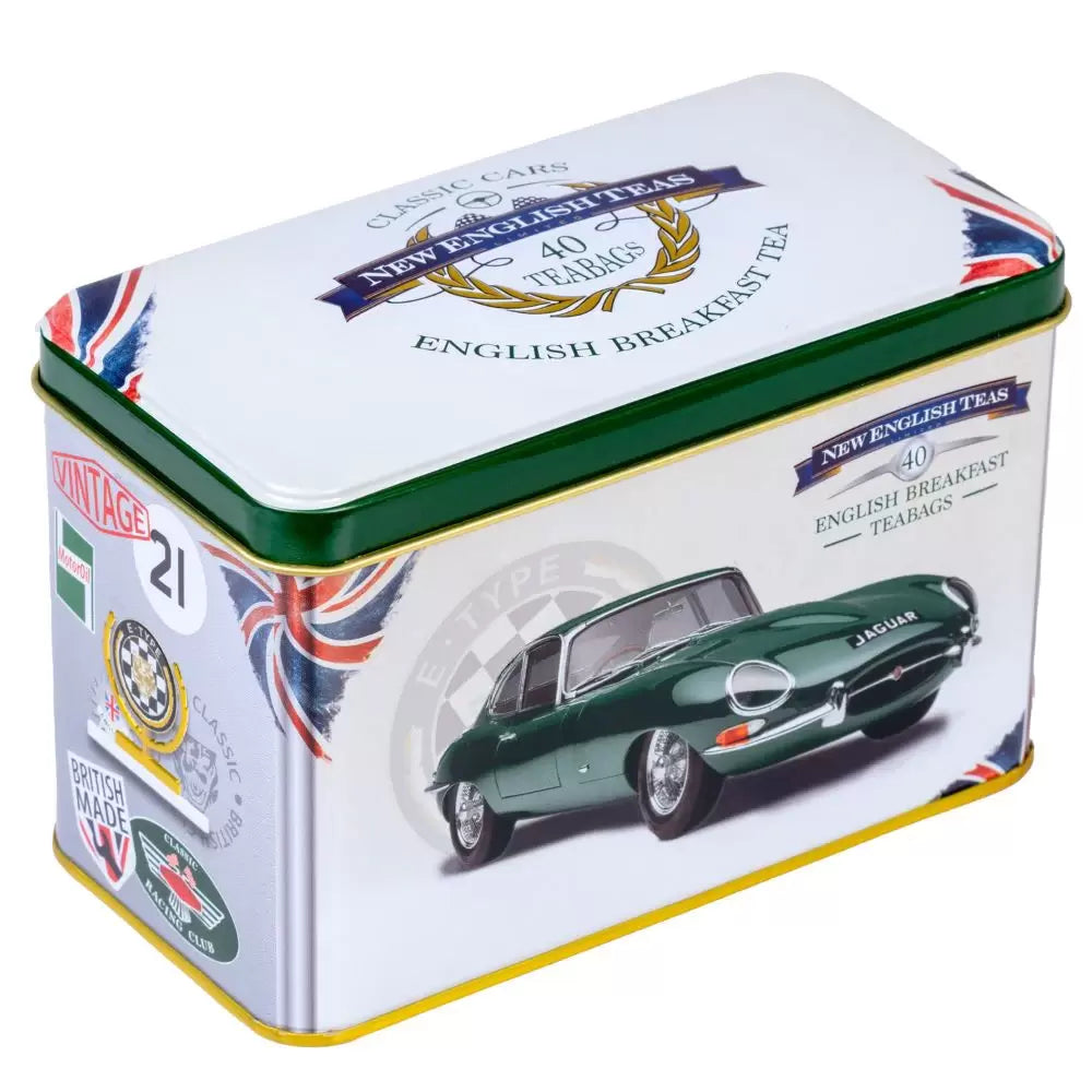 E-Type Jaguar 40 EB Teabag Tin