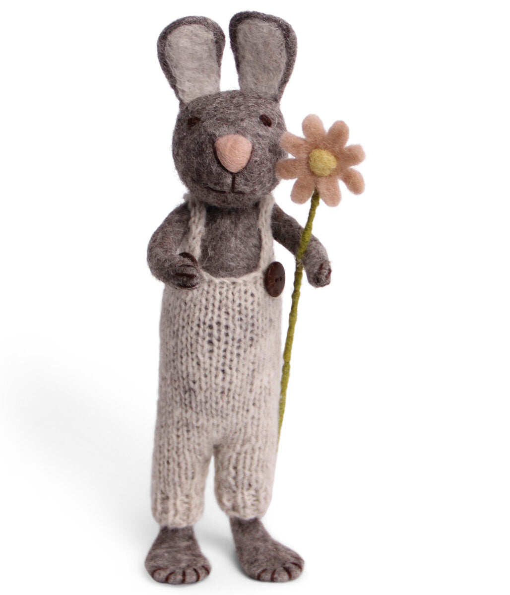 Puriri Lane | En Gry & Sif | Big Bunny with Flower