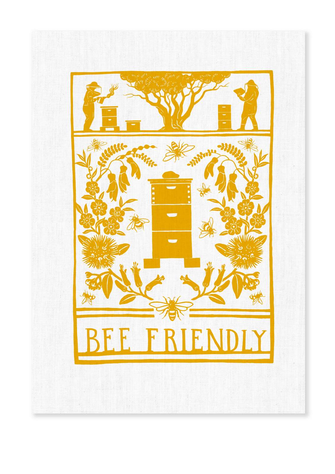 Puriri Lane | Bee Friendly |Tea Towel