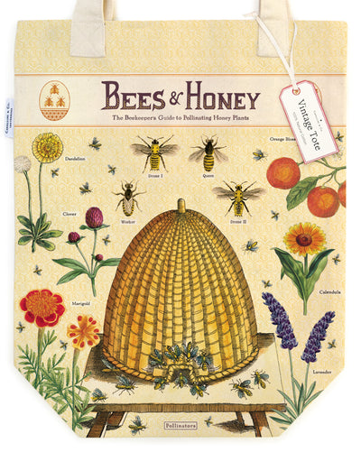 Puriri Lane | Bees & Honey | Tote Bag |  Cavallini & Co.