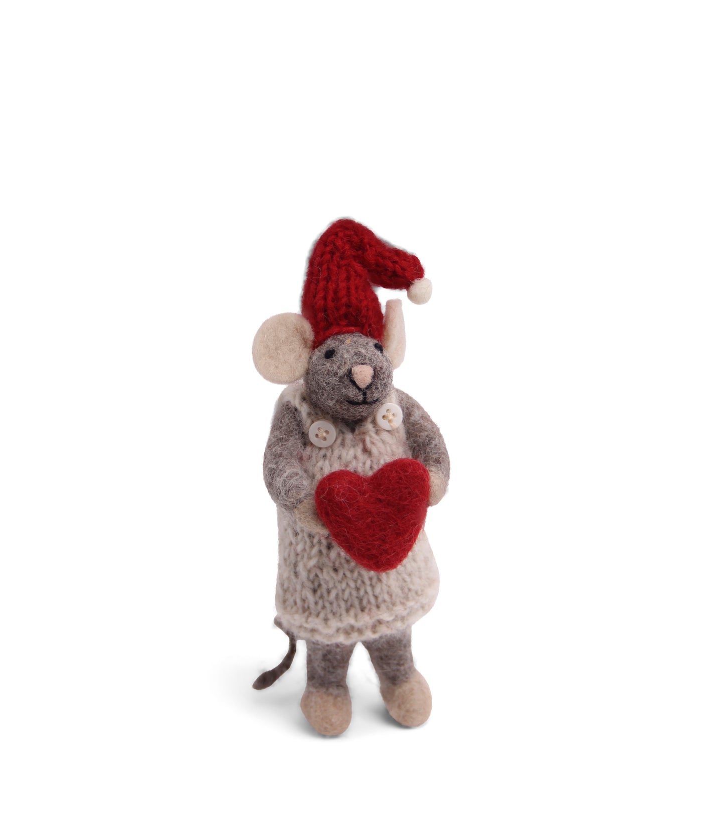 Puriri Lane Én Gry & Sif | Felted Mouse with Heart