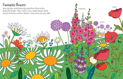 Puriri Lane | Usborne | First Sticker Book | Garden