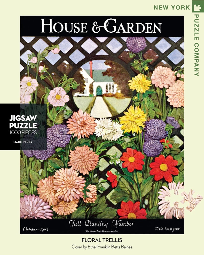 Puriri Lane | Floral Trellis | 1000 Piece Puzzle