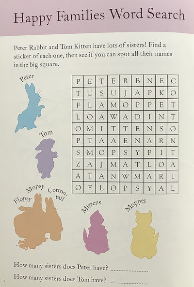 Puriri Lane | Peter Rabbit | Animal Friends | Sticker Activity Book