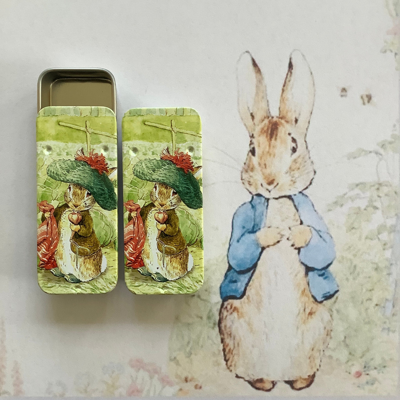 Puriri Lane | Peter Rabbit & Friends | Slider Tin | Benjamin Bunny