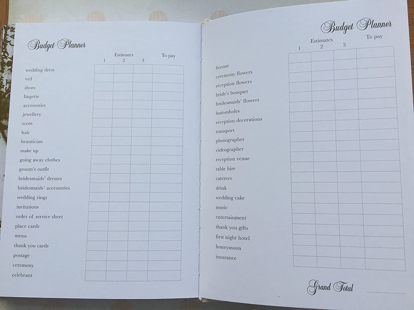 Puriri Lane | Vintage | Wedding Planner | Diary