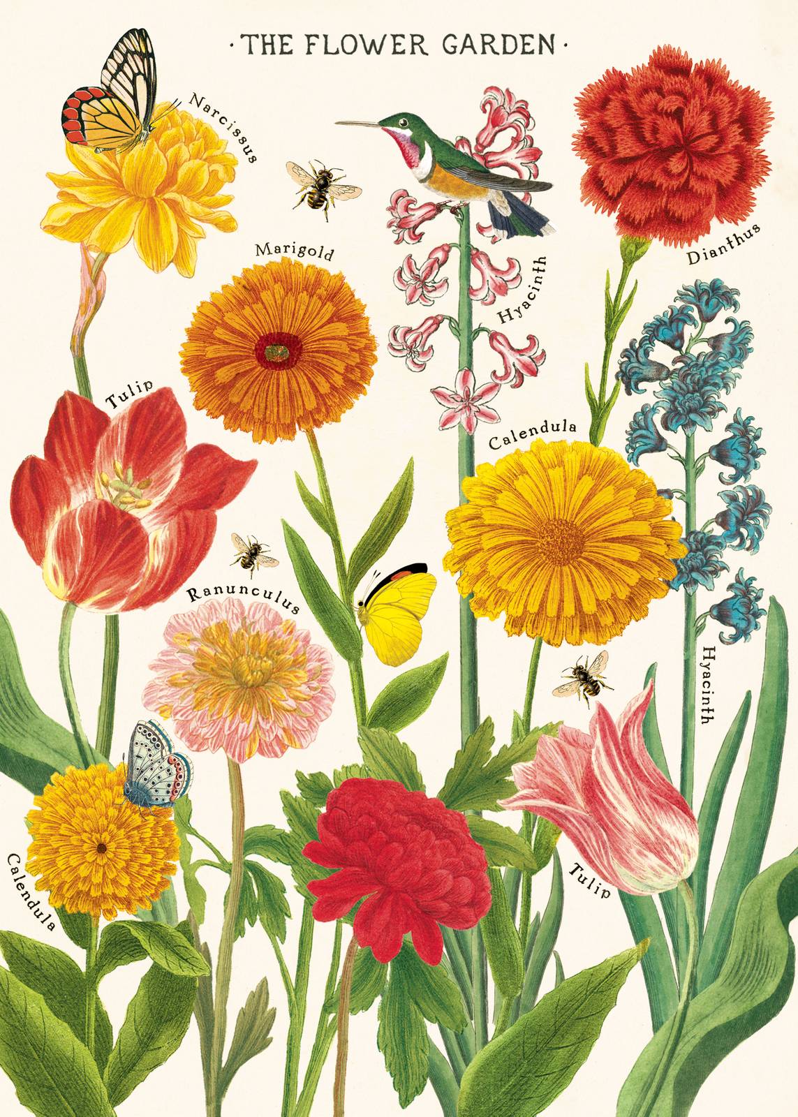 Puriri Lane | The Flower Garden | Cavallini & Co. | Poster