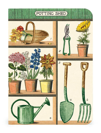 Puriri Lane | The Potting Shed |Notebooks Set of 3 | Cavallini & Co.