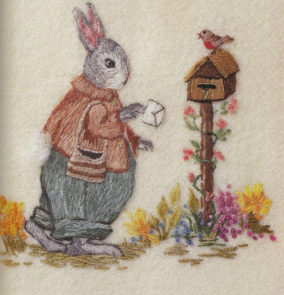 Thread Painting | Bunnies In My Garden